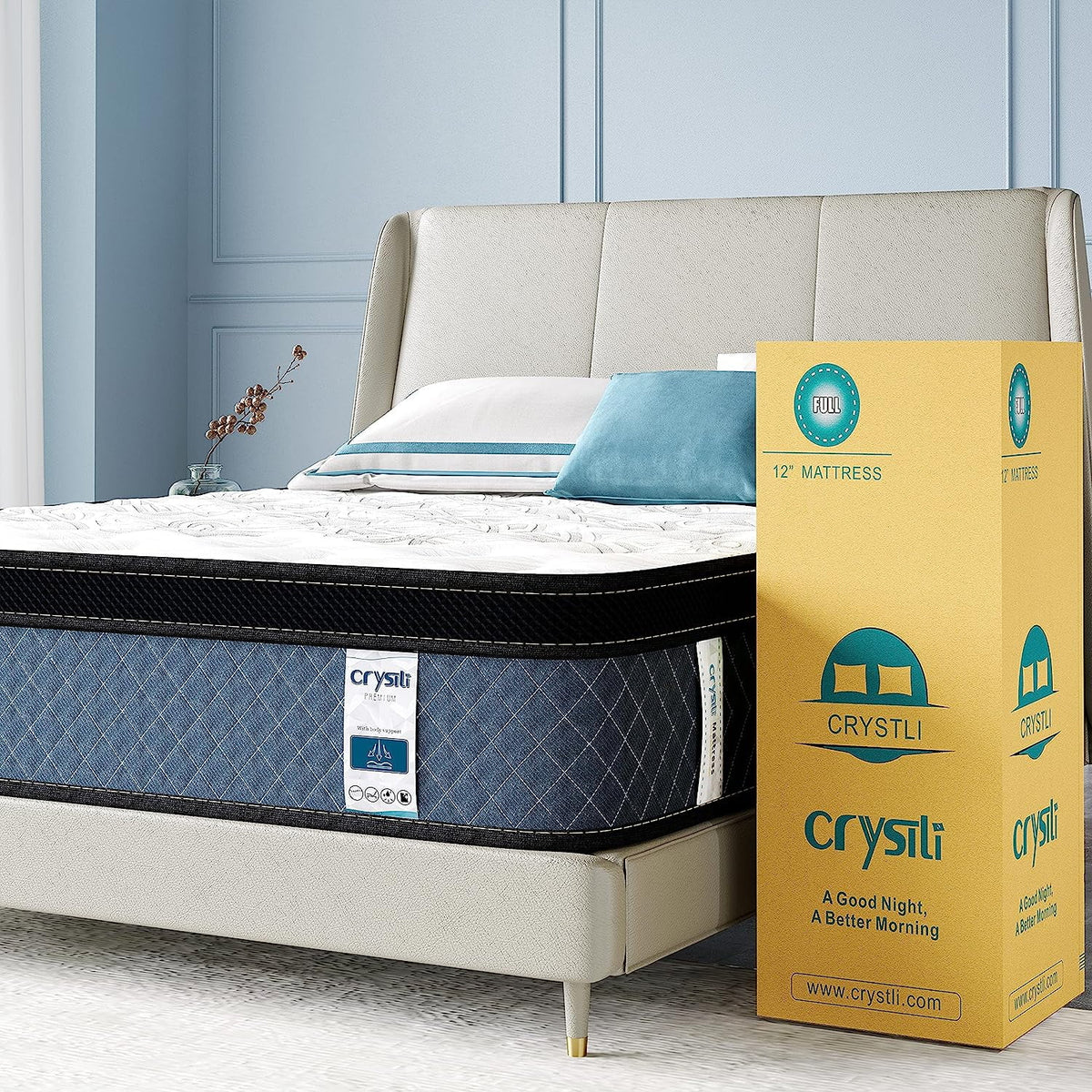 Queen Size Memory Foam Innerspring Hybrid Mattress X392523