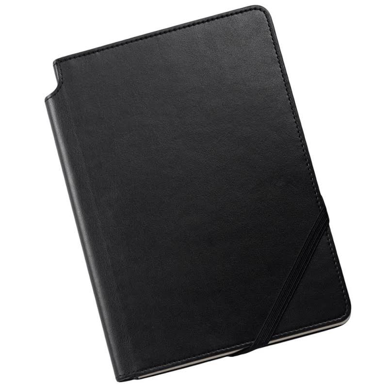 Satin Chrome Ballpoint Pen and Black Medium Journal G808109