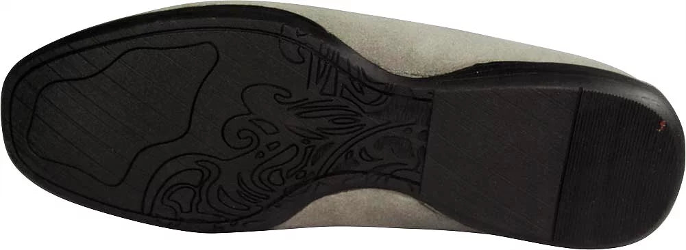 Leather Slip on Loafers Grey B9538