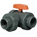 2-1/2x22 PVC 3-Way Lateral True Union Ball Valves with FPM O-Ring X905401