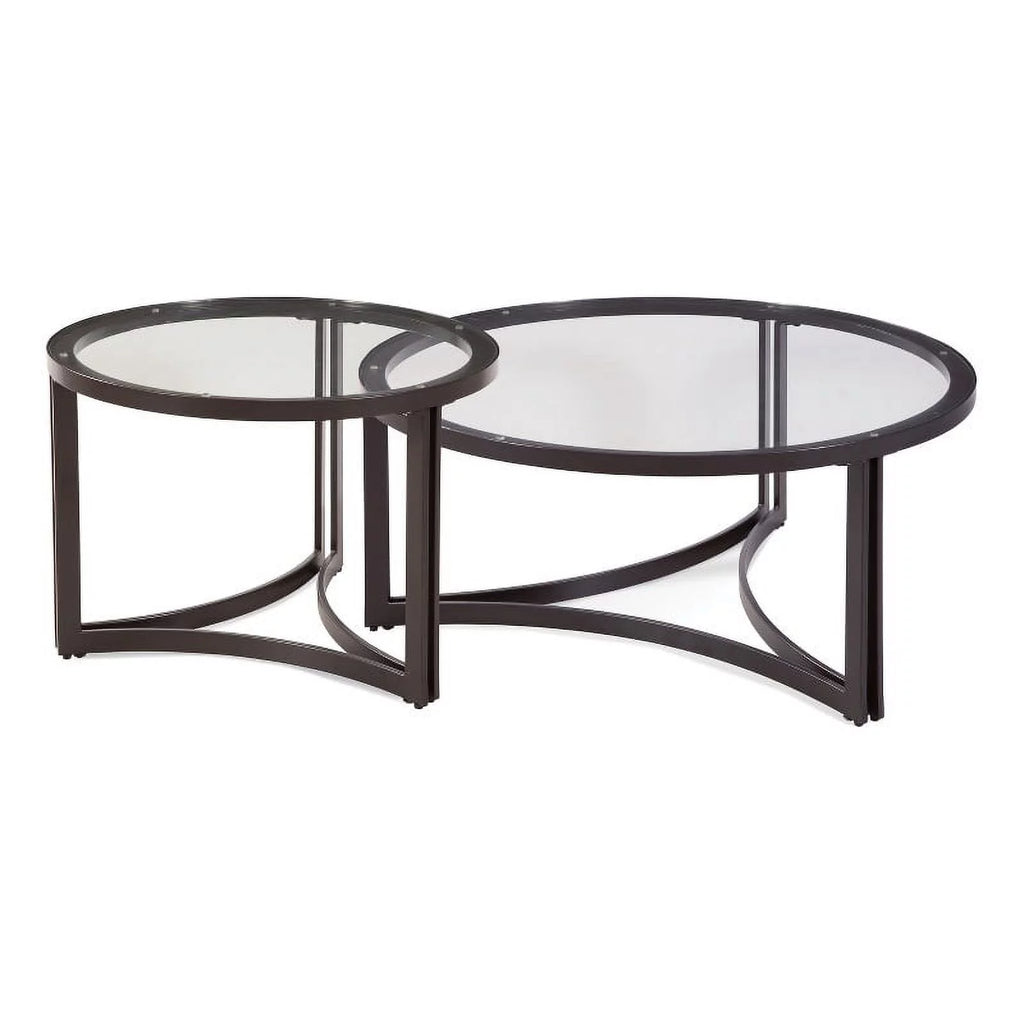 Round Cocktail in Black Metal H34268