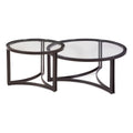 Round Cocktail in Black Metal H34268