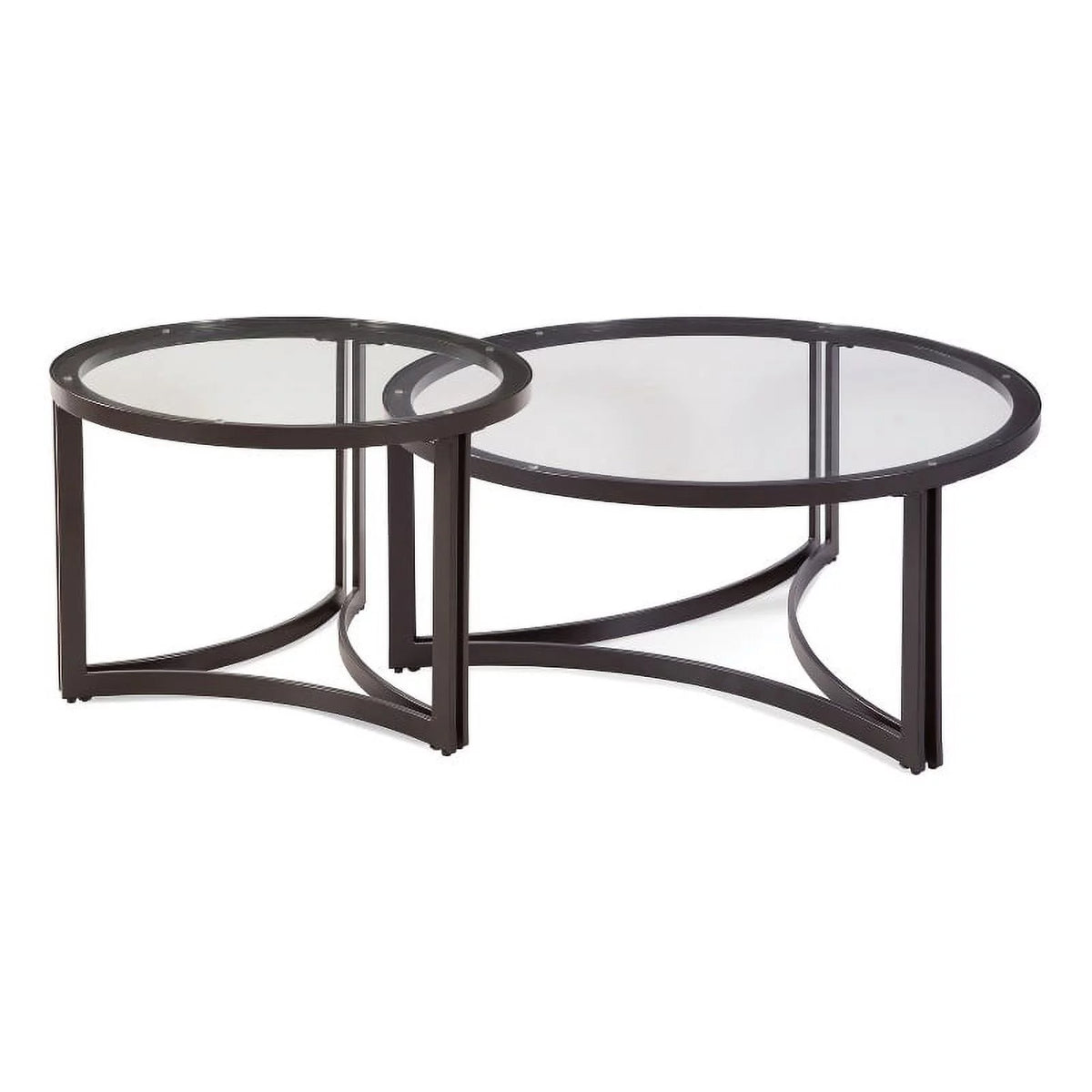 Round Cocktail in Black Metal H34268
