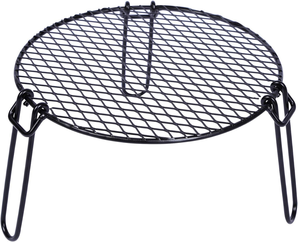 Folding Campfire Grill Steel Grate V916677