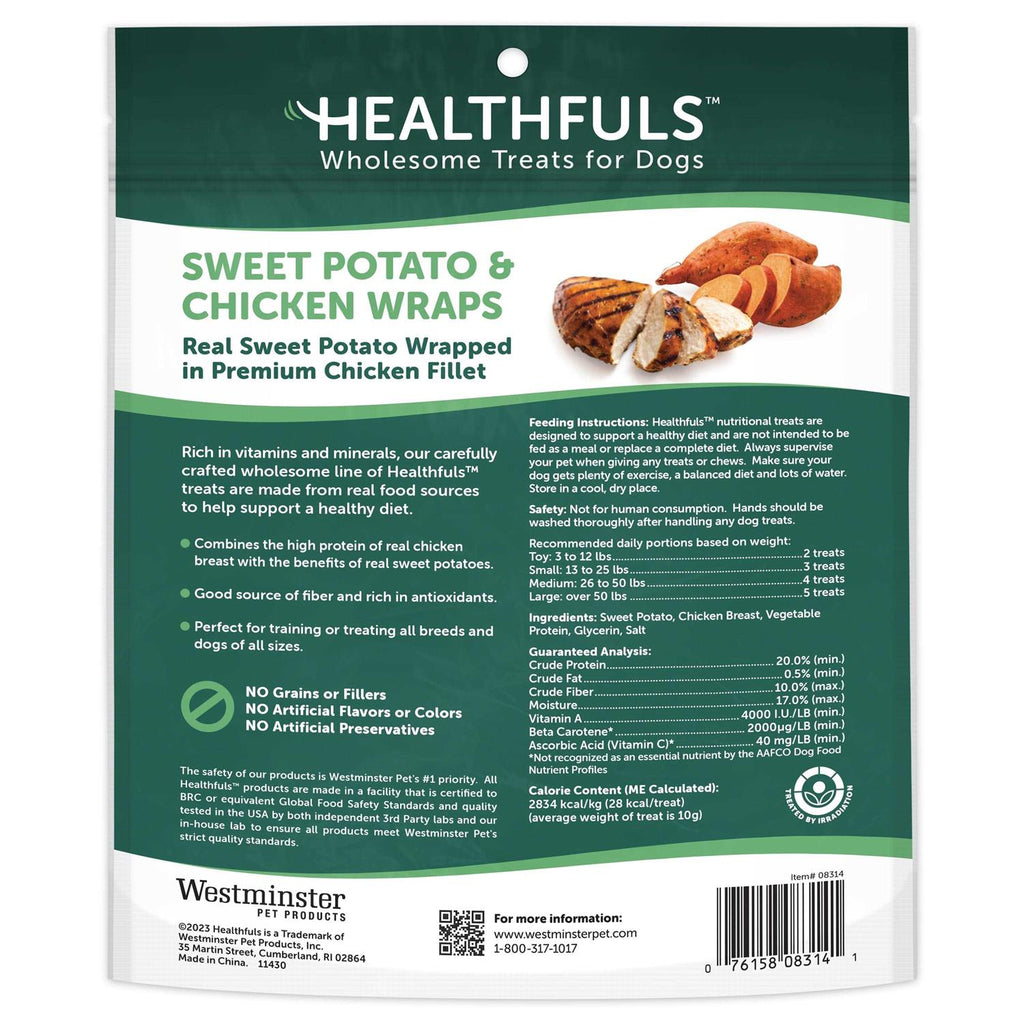 Sweet Potato & Chicken Wraps Dog Treats 16.0 oz H5836