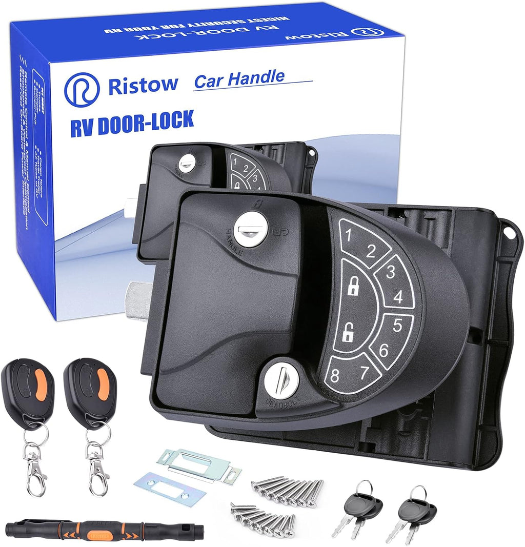 RV Keyless Entry Door Lock with Backlit Keypad and Install Tools V229