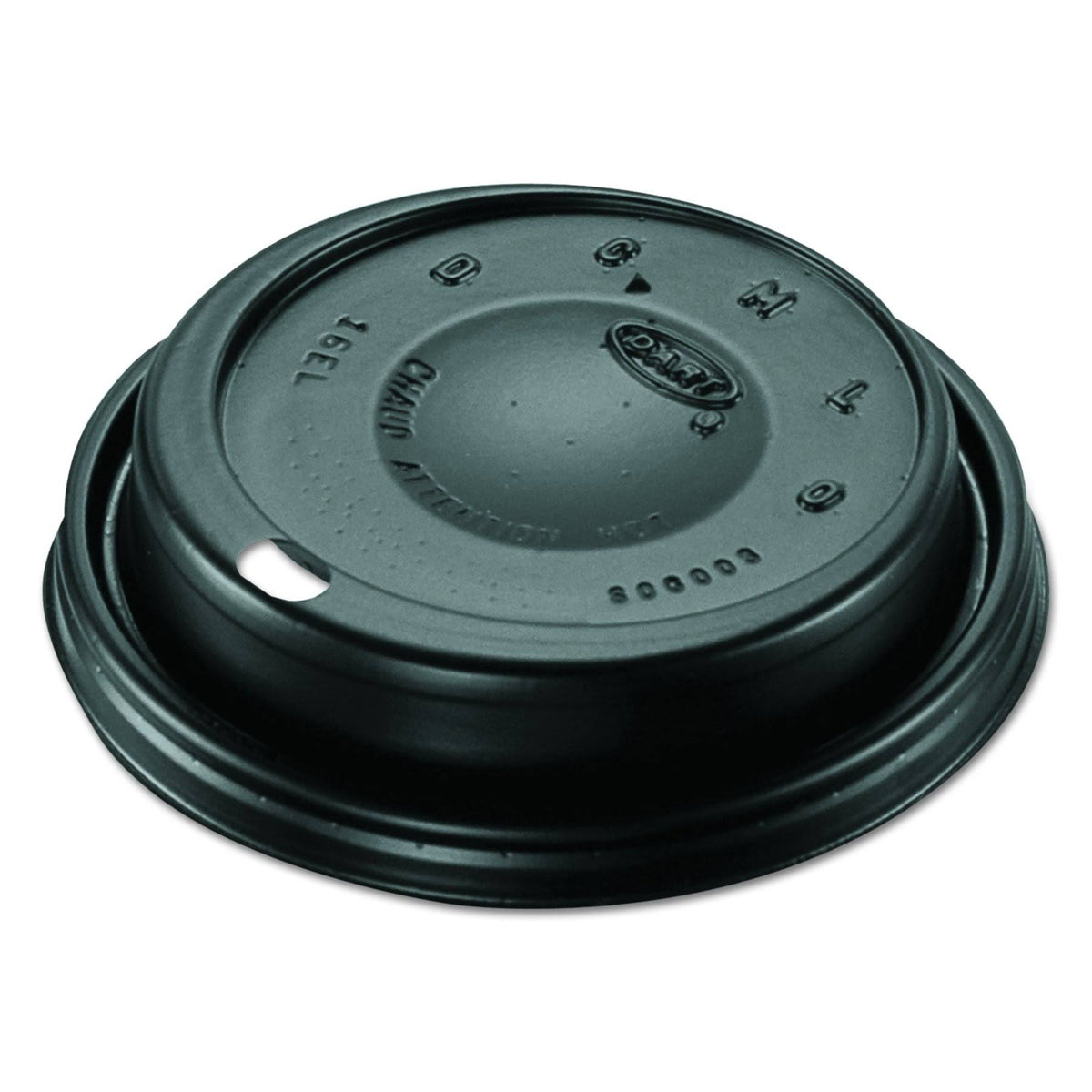 Black Plastic Dome Sipper Lids T5381