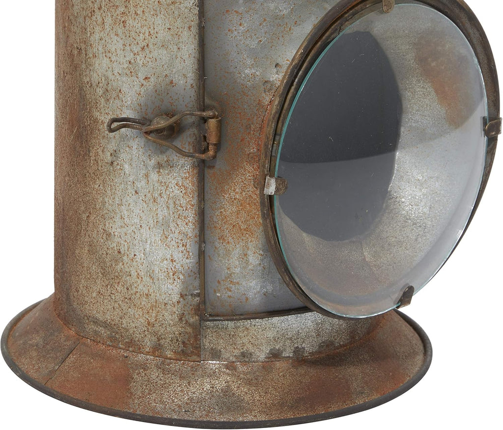 Metal Glass Candle Lantern, Pack of 2 O748533