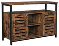 Storage Sideboard with Cupboard, Shelves, Louvered Doors O1297