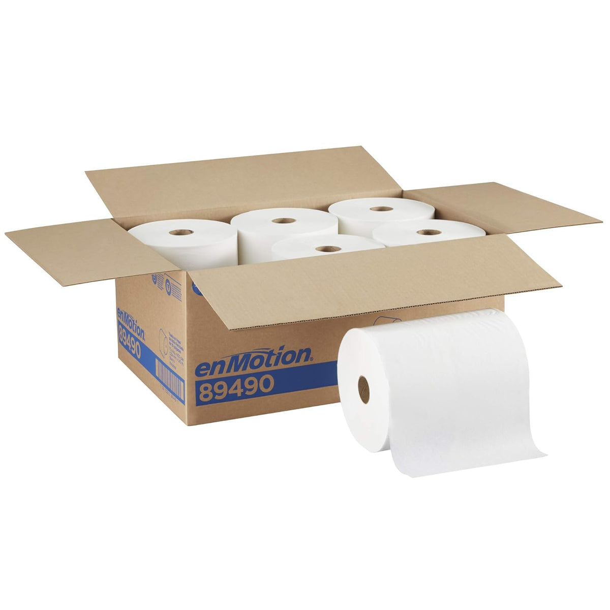 White Recycled Paper Towel Roll, 800 Feet, 6 Rolls Per Case S63271