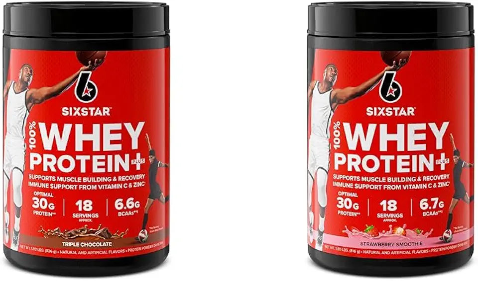 100% Whey Protein Plus Triple Chocolate & Strawberry Smoothie 1.8lbs H29909