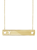 14K Gold Over Silver Bar Necklace O933959