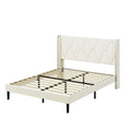 Velvet Upholstered Platform Bed Frame King R679