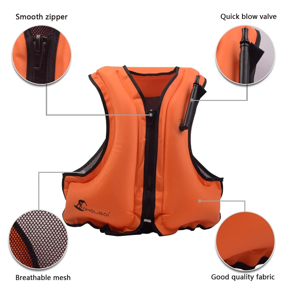 Inflatable Swim Vest Life Jacket Z730