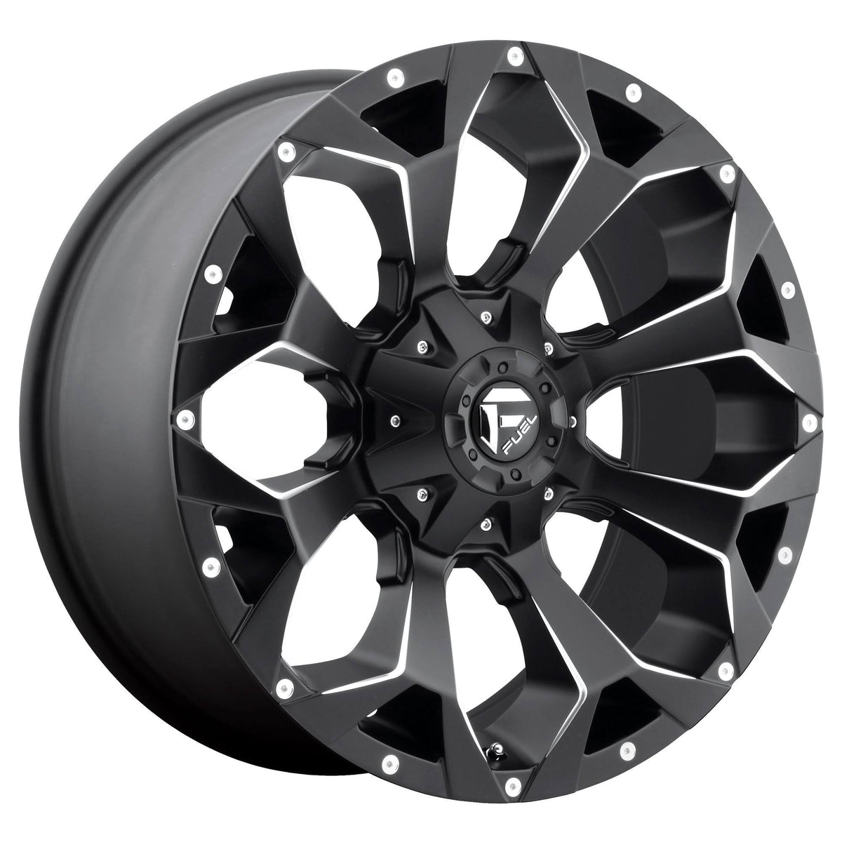 Matte Black Milled Fuel Offroad D546 Assault Wheel 22x9.5 R482688