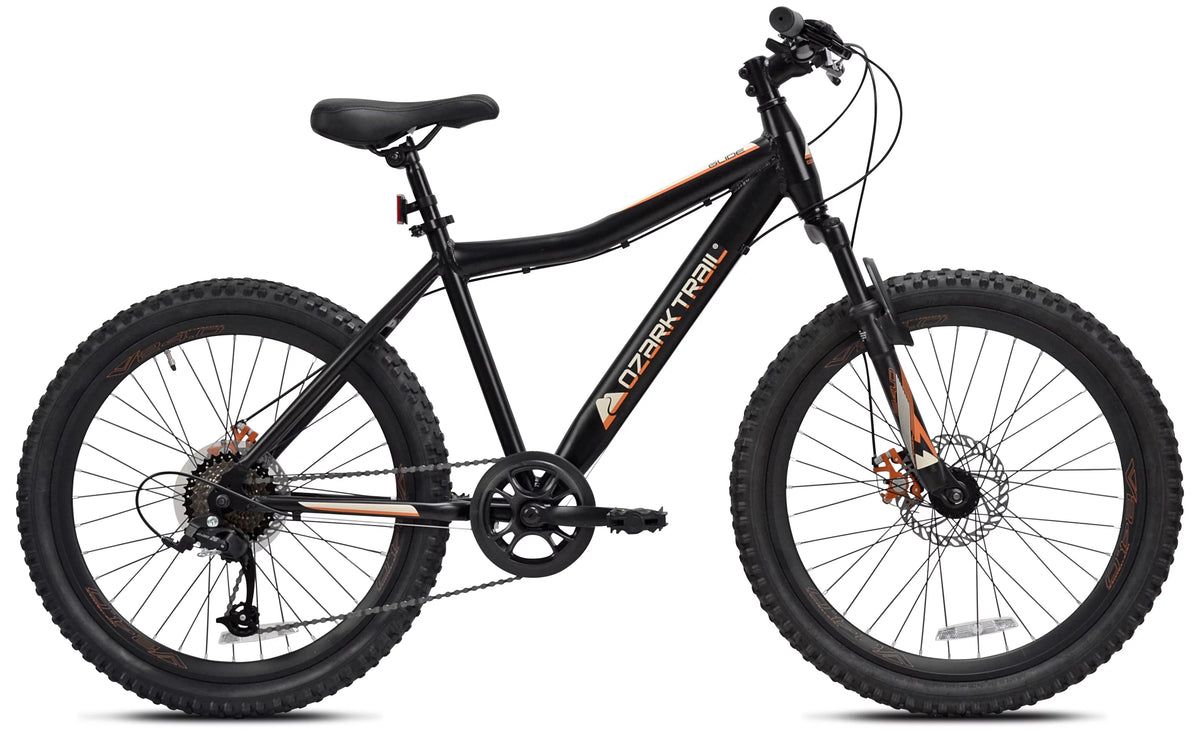 24 Glide Mountain Bike, 8 Speed, Black M157