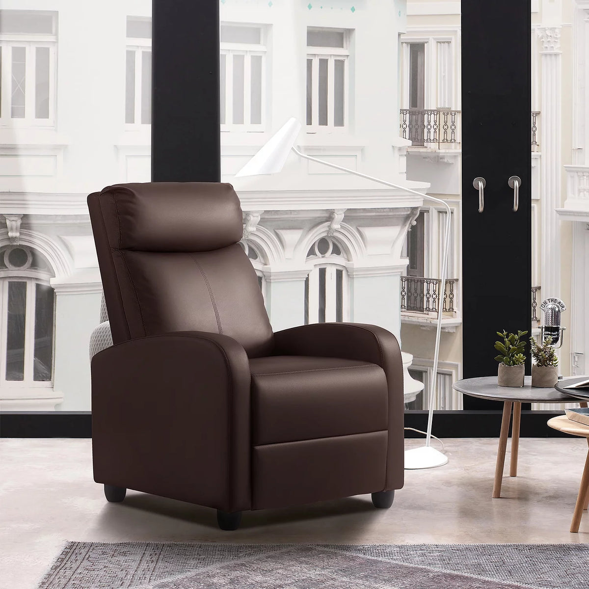 Brown PU Leather Recliner Chair R902073