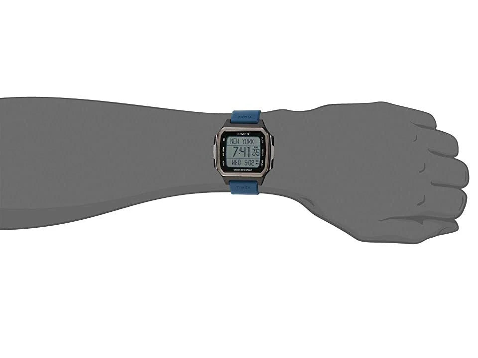 Black Case Watch with Blue Strap P36391