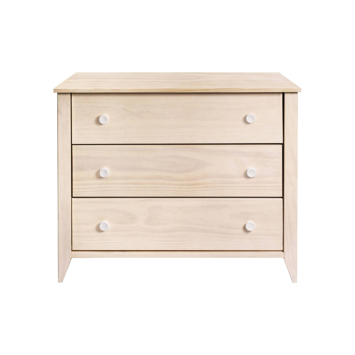 3-Drawer Changer Dresser with Removable Changing Tray Washed Natural White Q72446