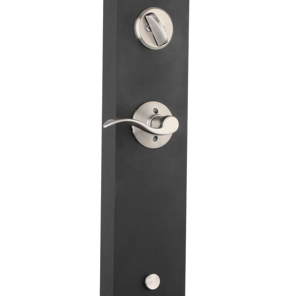 Single Cylinder Handleset and Accent Lever - Satin Nickel J5183