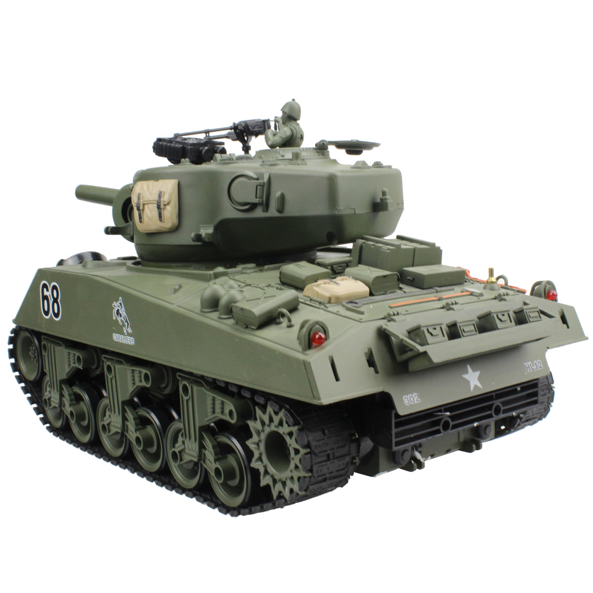 1/20 RC Shooting Ball Tank Toys with 100 BB Bullets M150
