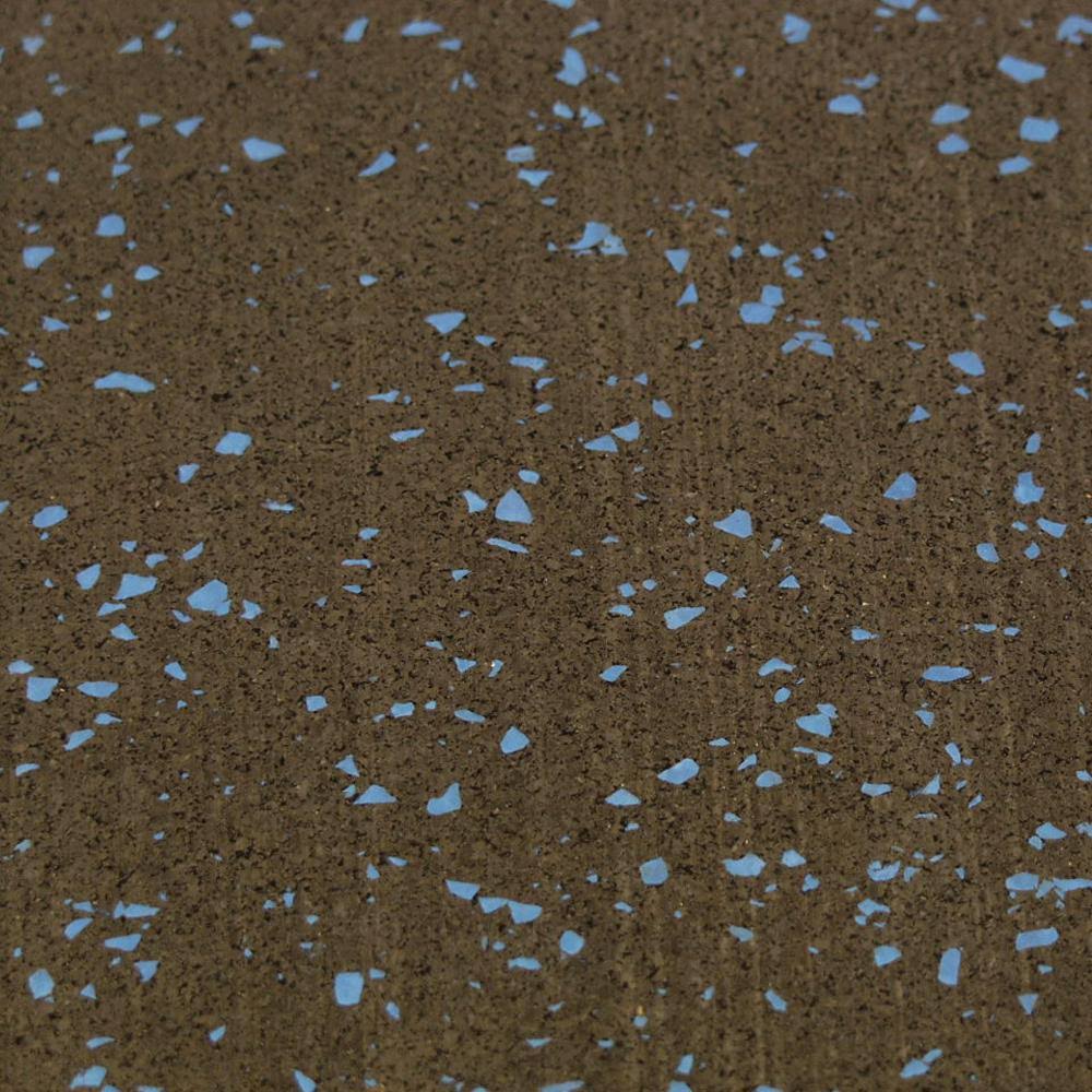 Blue Dot Recycled Rubber Flooring Rolls 156 x 48 x 0.19 in. P51128