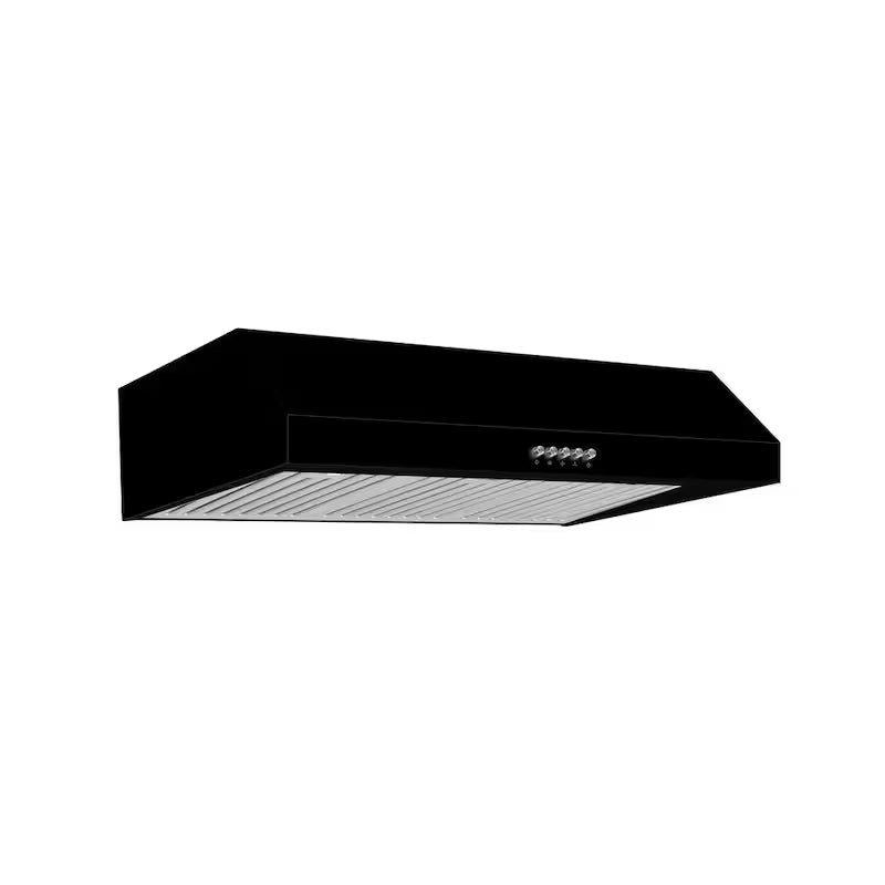 30 in. 500CFM Convertible Under Cabinet Range Hood in Black with LED Lights H3710