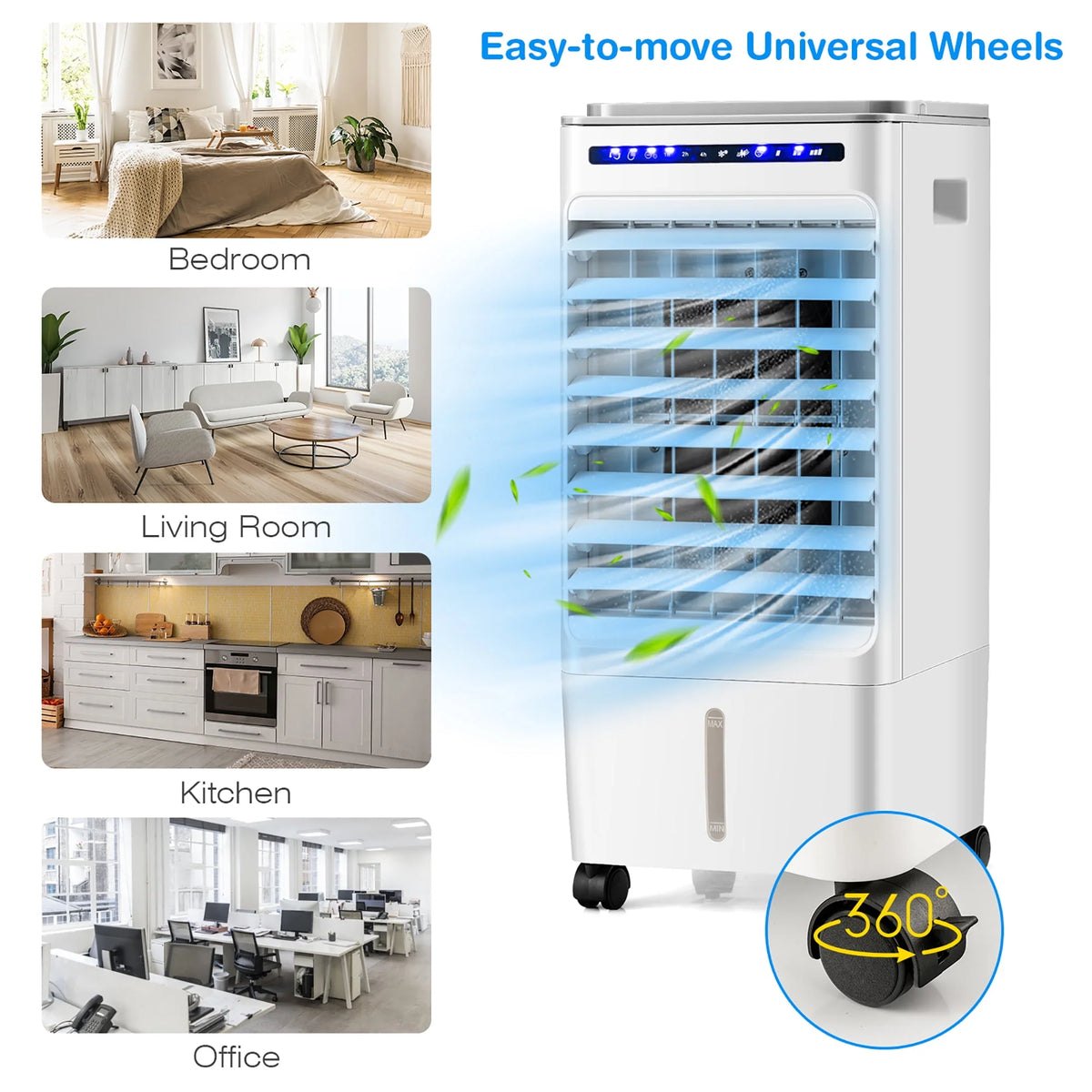 3-in-1 Evaporative Air Cooler Fan Humidifier Q562