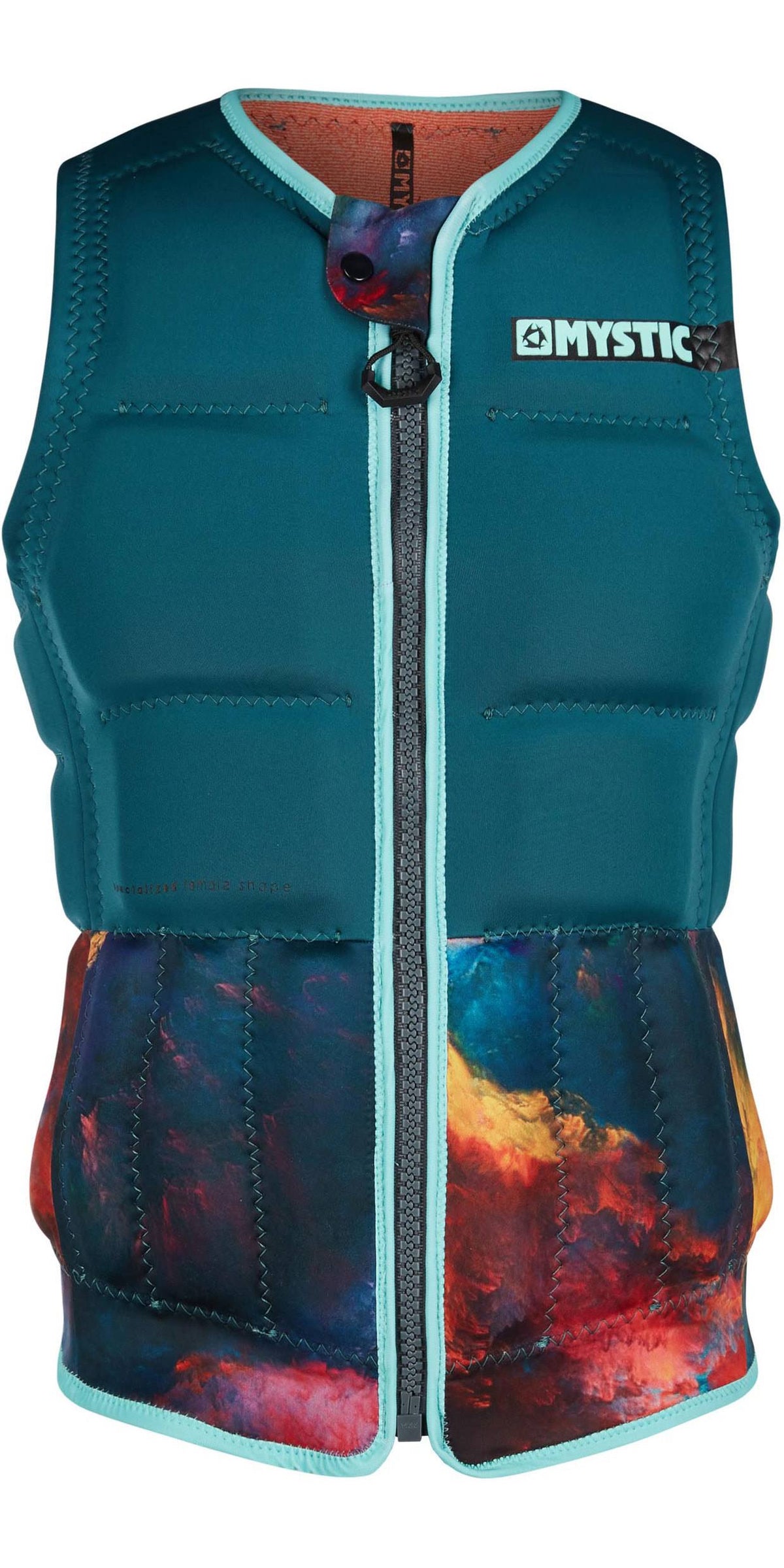 Front Zip Wake Impact Vest Teal I29465