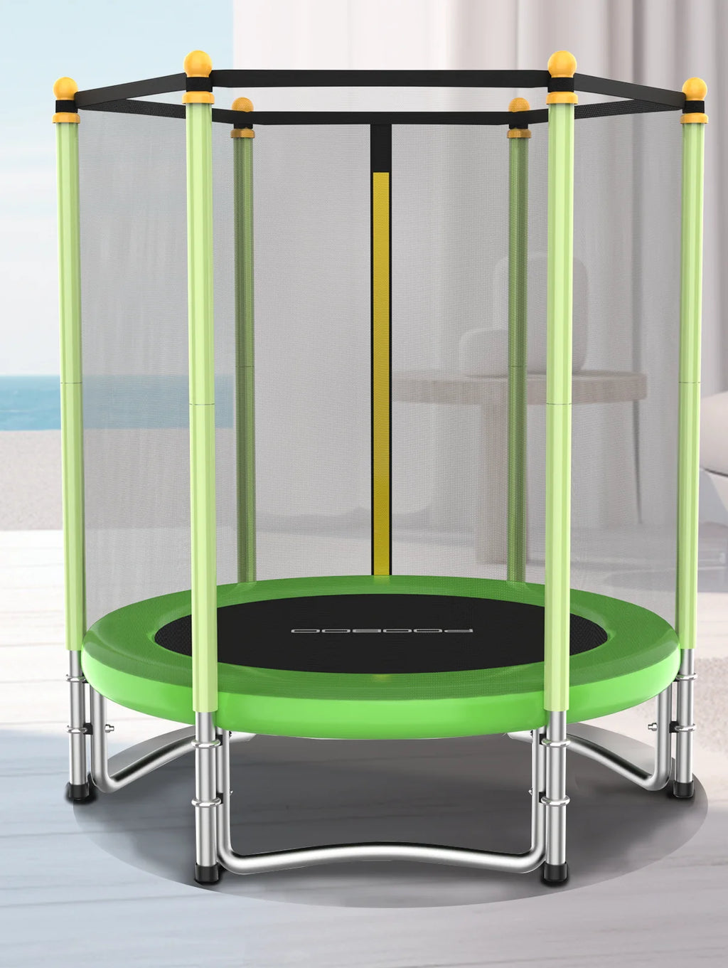 55" Kids Trampoline with Safety Enclosure Net G321891