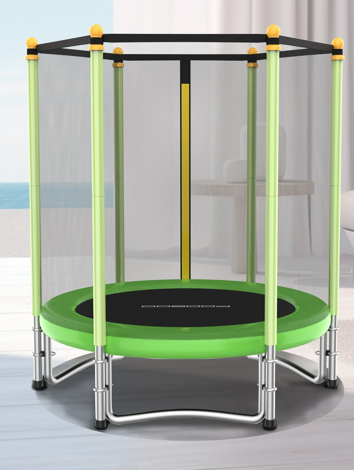 55" Kids Trampoline with Safety Enclosure Net G321891