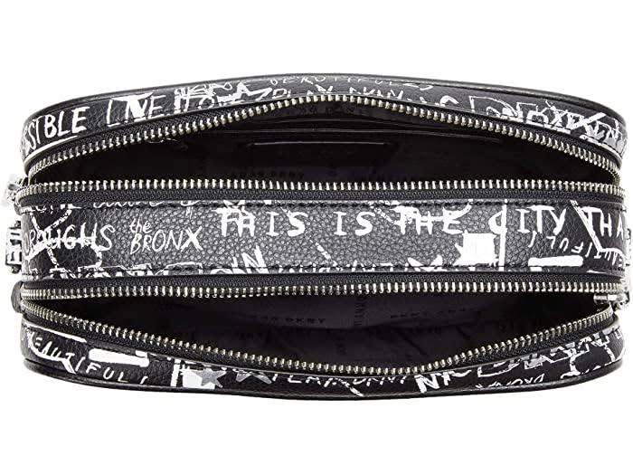 Black White Silver Crossbody Camera Bag Y162309